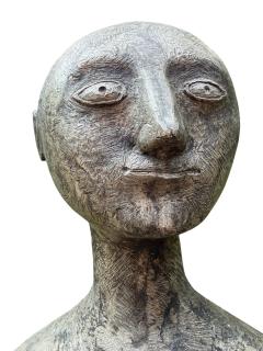 OLBRAM ZOUBEK MODERNIST LIFESIZE NUDE SPACE MAN LIKE METAL SCULPTURE BY OLBRAM ZOUBEK - 4636736