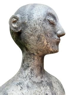 OLBRAM ZOUBEK MODERNIST LIFESIZE NUDE SPACE MAN LIKE METAL SCULPTURE BY OLBRAM ZOUBEK - 4636738