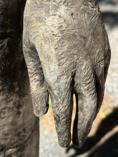 OLBRAM ZOUBEK MODERNIST LIFESIZE NUDE SPACE MAN LIKE METAL SCULPTURE BY OLBRAM ZOUBEK - 4636740
