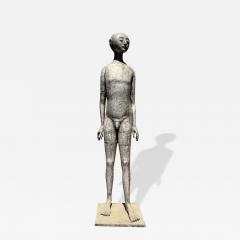 OLBRAM ZOUBEK MODERNIST LIFESIZE NUDE SPACE MAN LIKE METAL SCULPTURE BY OLBRAM ZOUBEK - 4640578