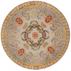 ONE OF A KIND SAVONNERIE STYLE SPANISH CIRCULAR RUG - 2373022