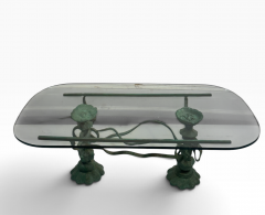 ORGANIC MODERNIST VERDIGRIS BRONZE COFFEE TABLE - 4812022