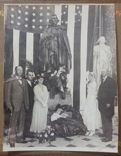 ORIGINAL 1931 Jefferson Davis Capitol Statue Unveiling Photo - 3374680