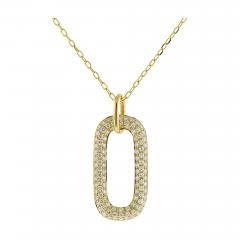 OVAL PAV DIAMONDS PENDANT - 2769964