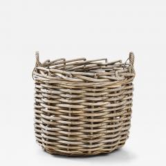 OVERSIZED FRENCH WICKER LOG BASKET - 3571998