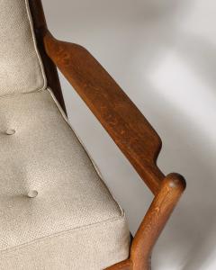 Oak Armchairs France c 1950 - 4207149