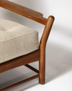 Oak Armchairs France c 1950 - 4207154