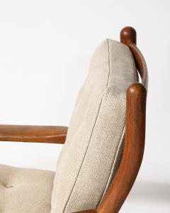 Oak Armchairs France c 1950 - 4207158