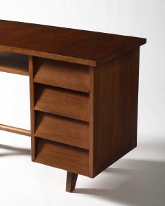 Oak Art Deco Desk France c 1930 - 4228619
