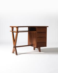 Oak Art Deco Desk France c 1930 - 4228621