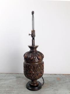 Oak Balustrade Lamps 19th Century England - 2695232