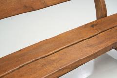 Oak Bench with Mortise and Tenon Joinery Europe ca 1950s - 2331122