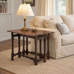 Oak Bobbin Gateleg End Table - 4545419