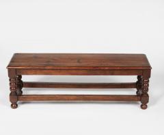 Oak Bobbin Long Stool - 4443902