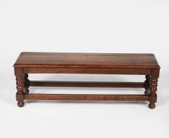 Oak Bobbin Long Stool - 4443903