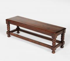 Oak Bobbin Long Stool - 4443906