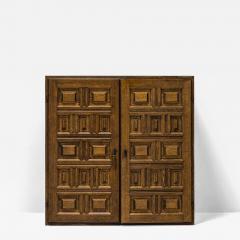 Oak Cabinet in Spanish Brutalist Style 1970s - 3540563