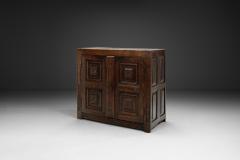 Oak Cabinet with Carved Medallions on Doors Europe ca 17th Century - 4427193
