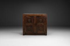 Oak Cabinet with Carved Medallions on Doors Europe ca 17th Century - 4427194