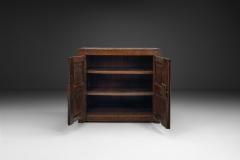 Oak Cabinet with Carved Medallions on Doors Europe ca 17th Century - 4427195