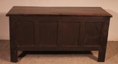 Oak Chest From 17th Century 4 Panels - 3501750
