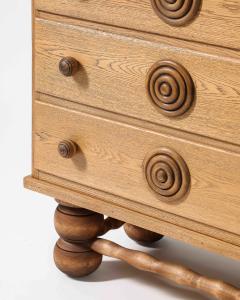 Oak Chest of Drawers In the Manner of Charles Dudouyt France c 1950 - 4102386