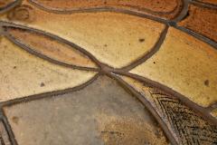 Oak Coffee Table with Glazed Stoneware Tiles by S ren Jean Larsen Denmark 1980s - 4293453