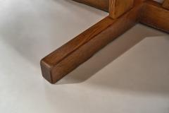 Oak Coffee Table with Glazed Stoneware Tiles by S ren Jean Larsen Denmark 1980s - 4293456