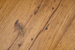 Oak Coffee Table with Round Legs Europe 1960s - 4689692