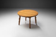 Oak Coffee Table with Sculptural Legs by Danish Cabinetmaker Denmark 1950s - 1884975