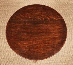 Oak Cricket Table with Undershelf - 4480164