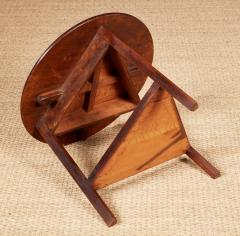 Oak Cricket Table with Undershelf - 4480169