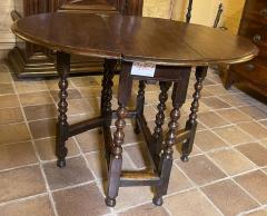 Oak Gateleg Table From The 17th Century - 3505992