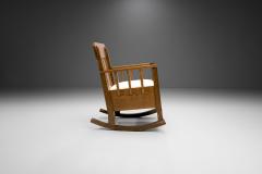 Oak Jugend Rocking Chair Europe ca 1920s - 1792650