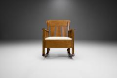 Oak Jugend Rocking Chair Europe ca 1920s - 1792652