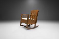 Oak Jugend Rocking Chair Europe ca 1920s - 1792653