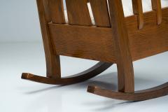 Oak Jugend Rocking Chair Europe ca 1920s - 1792689