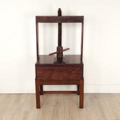 Oak Linen Press over One Drawer on Later Stand 18th Century England and Later - 2760873
