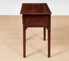 Oak Lowboy with Open Scrollwork Apron - 4324903