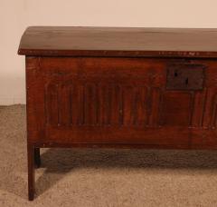 Oak Sabre Chest Or Plank Coffer Circa 1600 - 3987516