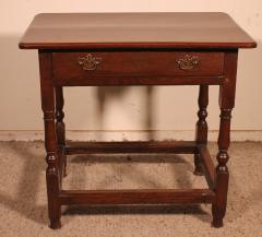 Oak Side Table 18 Century - 3180284