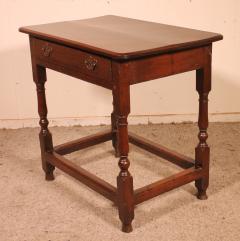 Oak Side Table 18 Century - 3180292