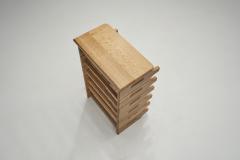Oak Six Tiered Stackable Wine Rack Europe 1970s - 2805011