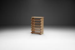 Oak Six Tiered Stackable Wine Rack Europe 1970s - 2805103
