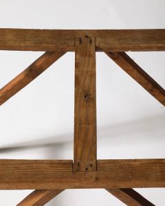 Oak Table Base on Casters United States c 1950 - 4210237