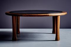 Oak Table with Slate Top and tapered Legs - 4491969