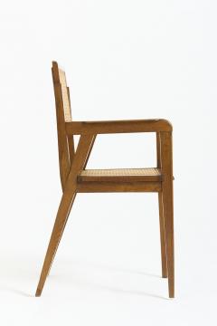 Oak and Cane Armchair - 4289260