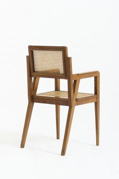 Oak and Cane Armchair - 4289261