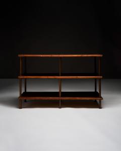 Oak and Copper Industrial Console France 20th C - 4820035