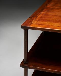 Oak and Copper Industrial Console France 20th C - 4820036